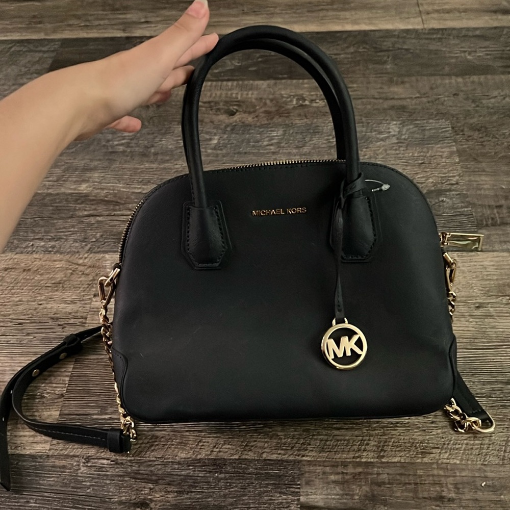 Michael Michael Kors Medium Navy Cindy Dome Satchel